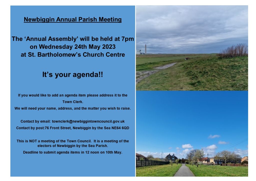 Annual Parish Meeting - Newbiggin by the Sea Town Council