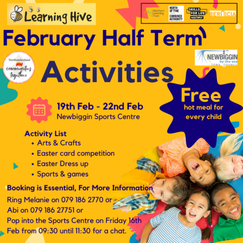 February Half Term Activities - Newbiggin by the Sea Town Council
