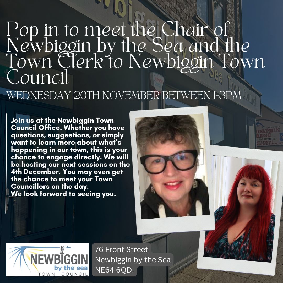 Pop into Newbiggin Town Council Office - Newbiggin by the Sea Town Council