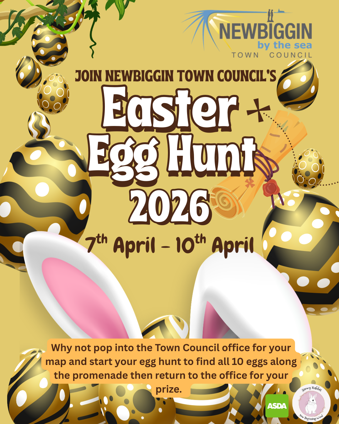 Easter Egg Hunt 2026 - Newbiggin by the Sea Town Council