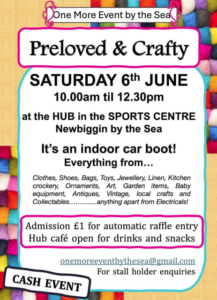 Preloved Car Boot Sale, Saturday 6th June