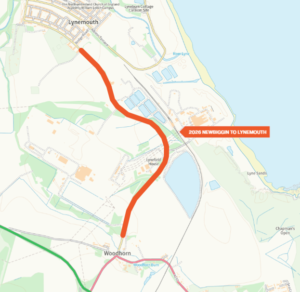 Update on road closure for between Newbiggin to Lynemouth