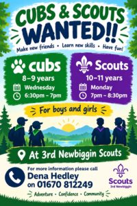 Cubs & Scouts Wanted!!