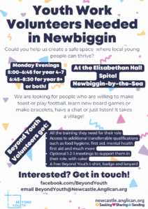 Youth Work Volunteers needed in Newbiggin